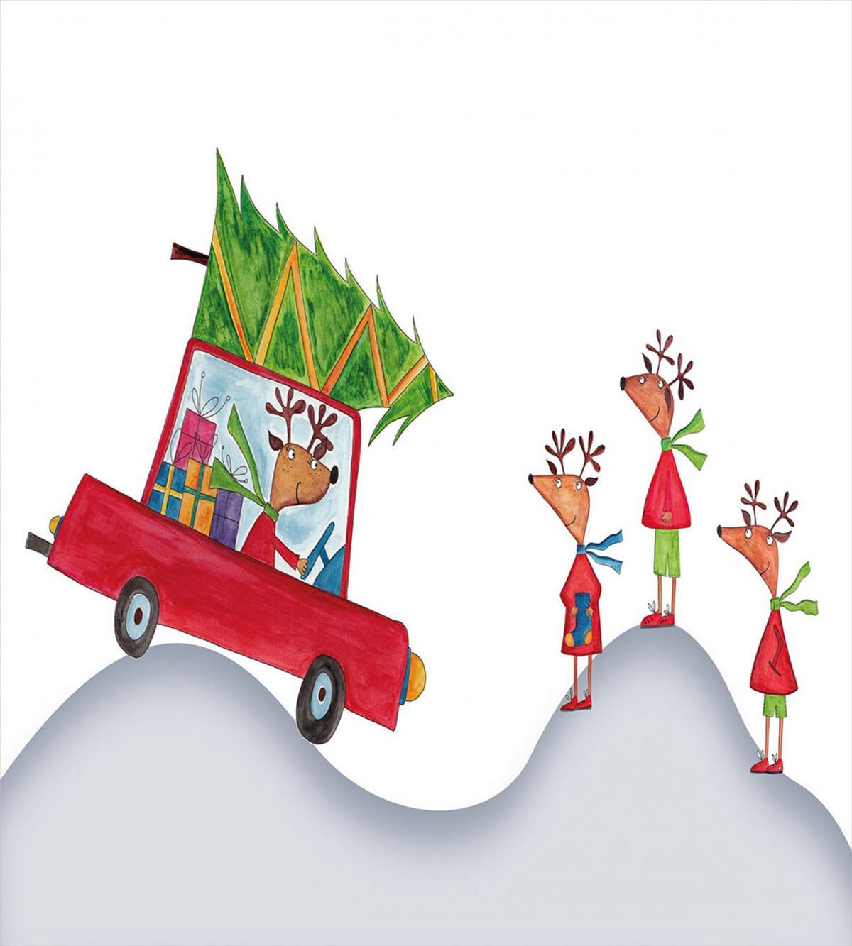 Reindeer Family Noel — Pattern