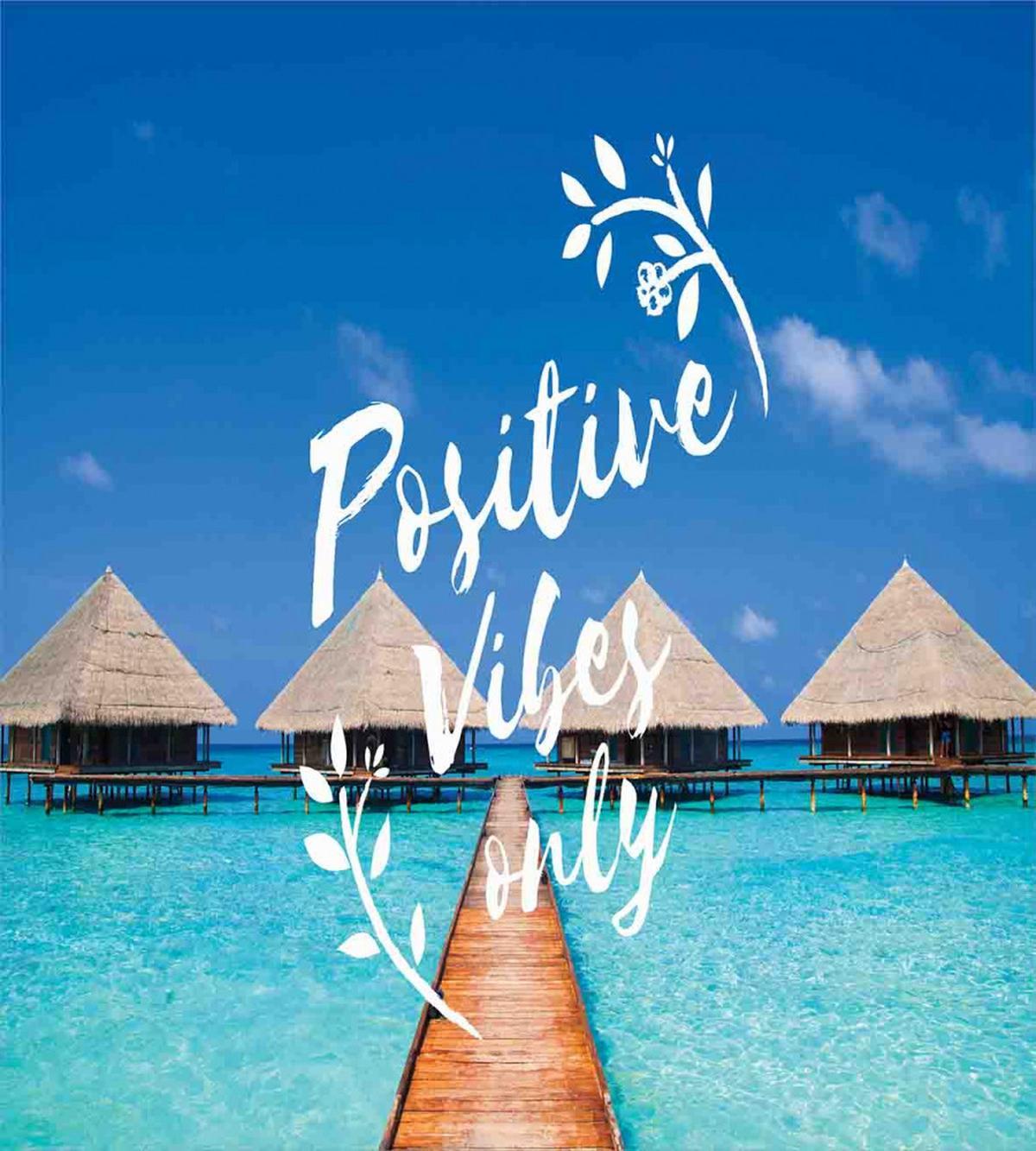 Positive Vibes Only Message — Pattern