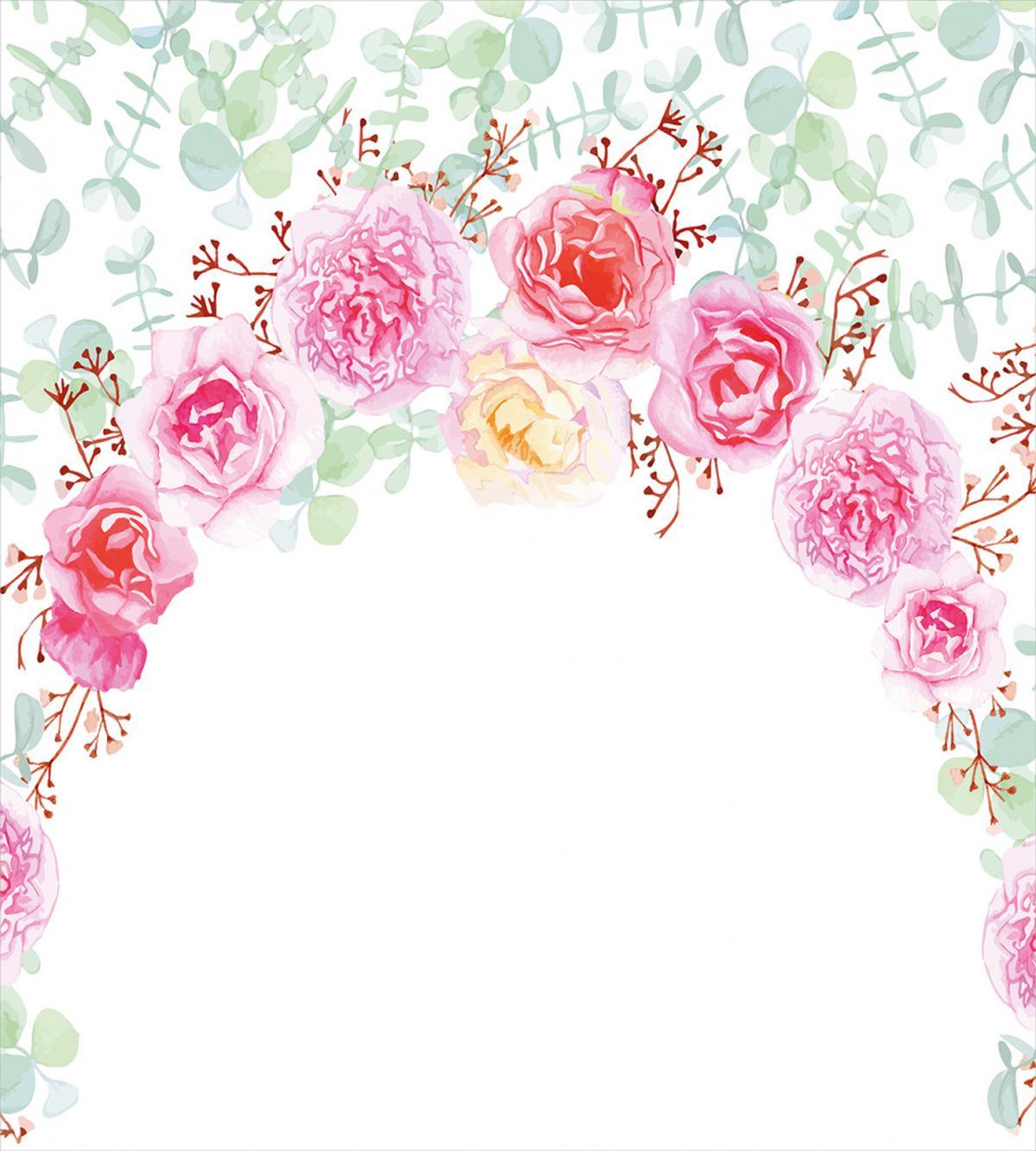 Floral Wreath Peony — Pattern