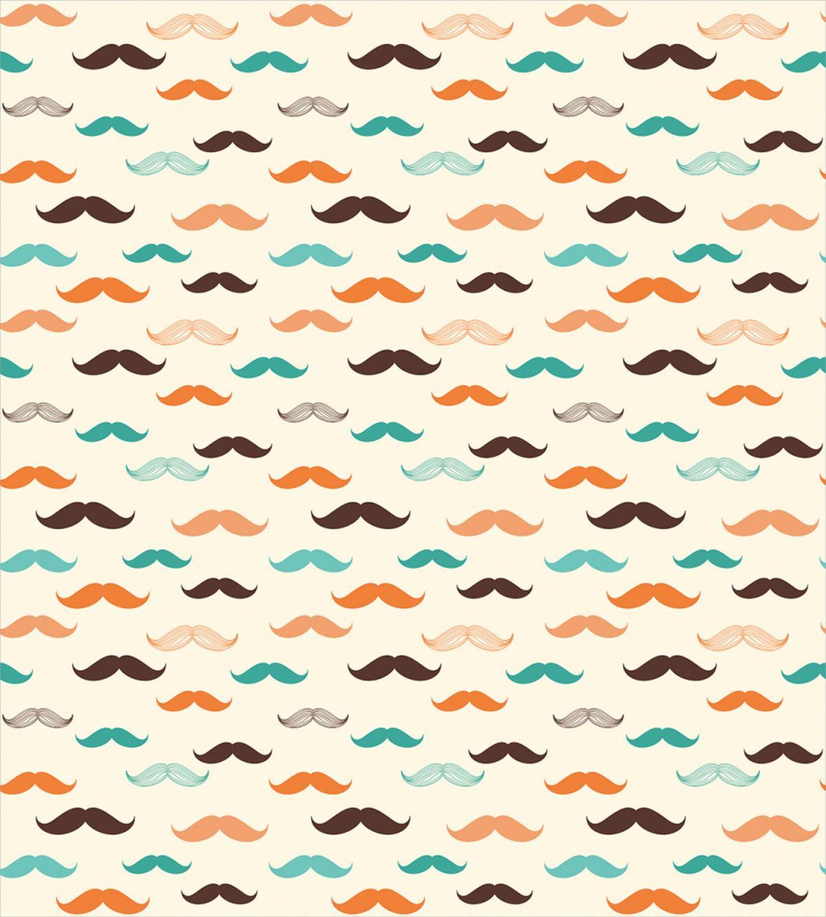 Retro Mustache Pattern — Pattern