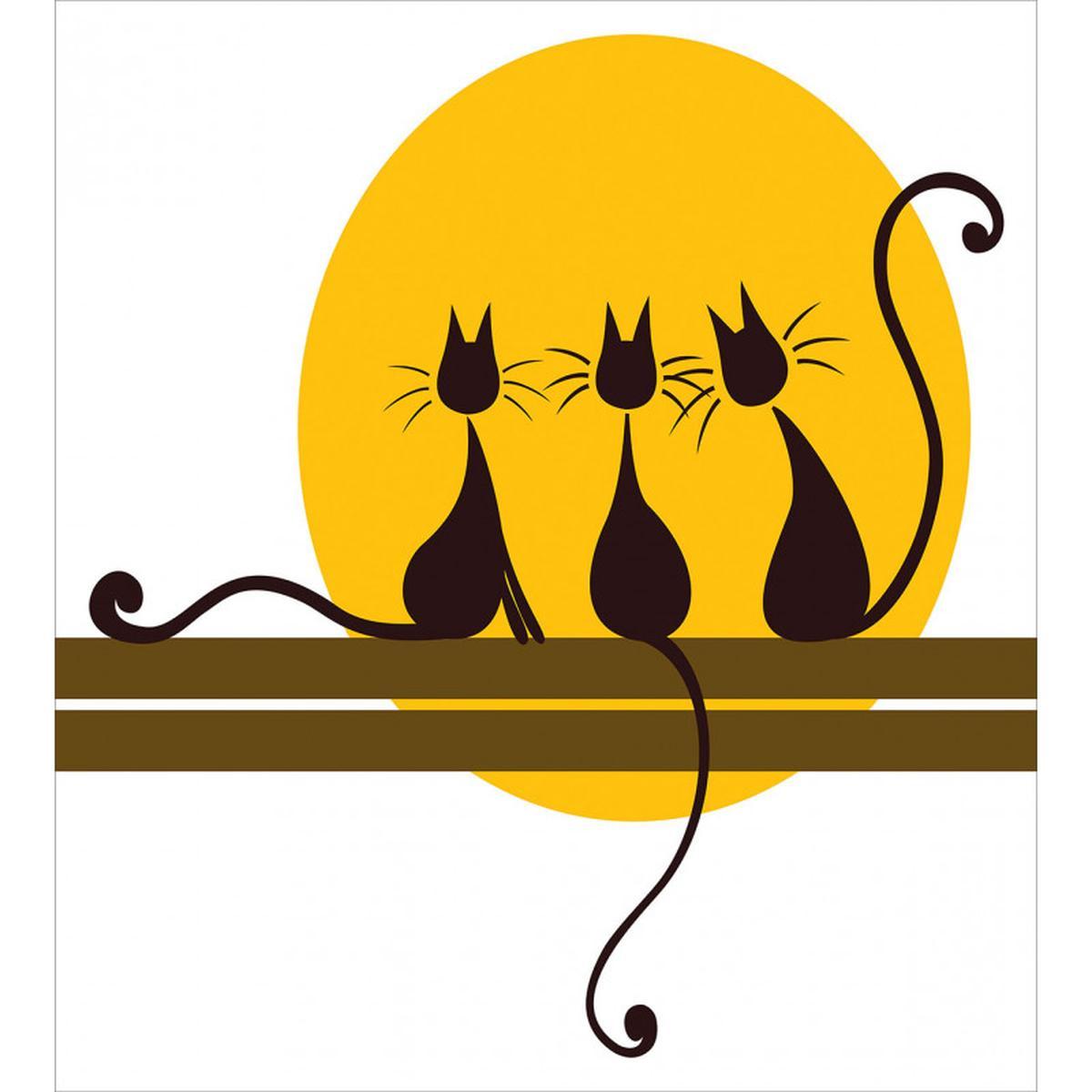 3 Black Cats Feline — Pattern