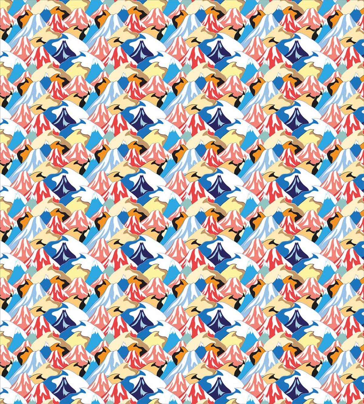 Colorful Abstract Peaks — Pattern