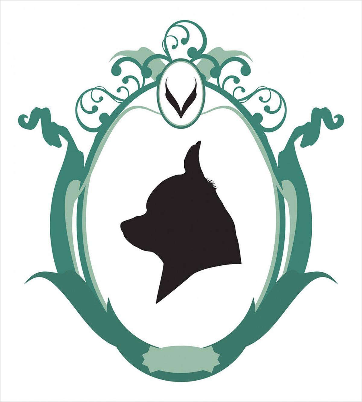 Silhouette Dog Portrait — Pattern