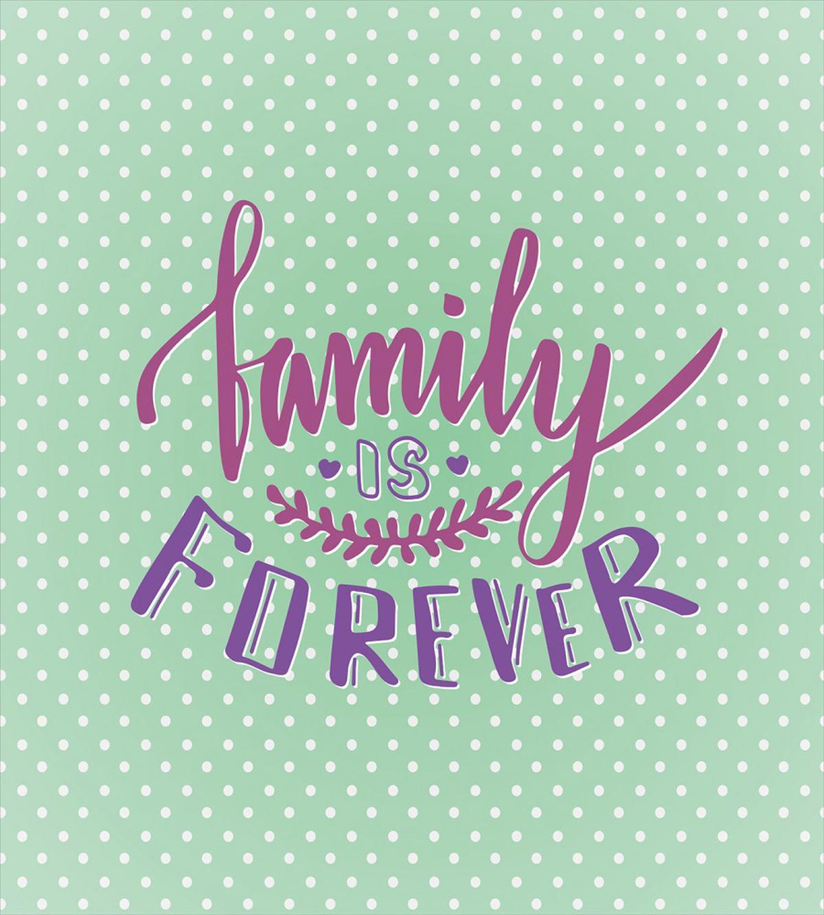 Polka Dots Family Words — Pattern
