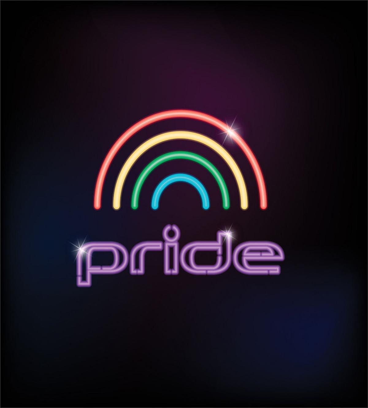 Neon Lamb Look Rainbow Lines — Pattern