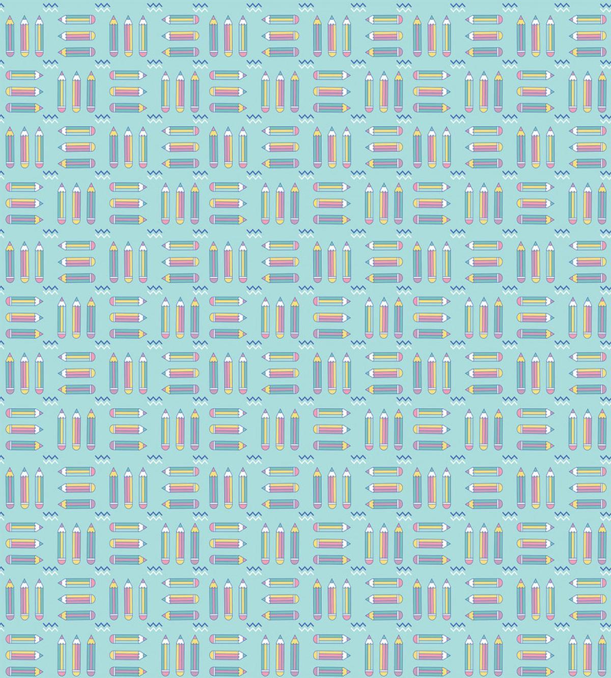 Colorful Cartoon Pencils — Pattern