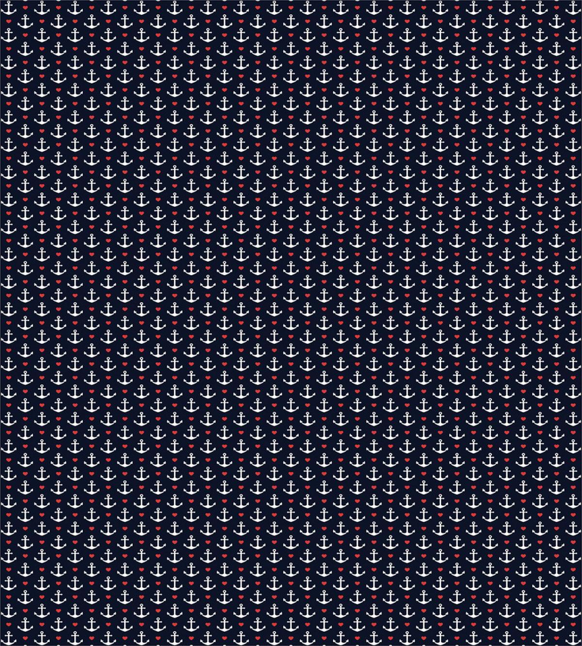 Small White Anchors — Pattern