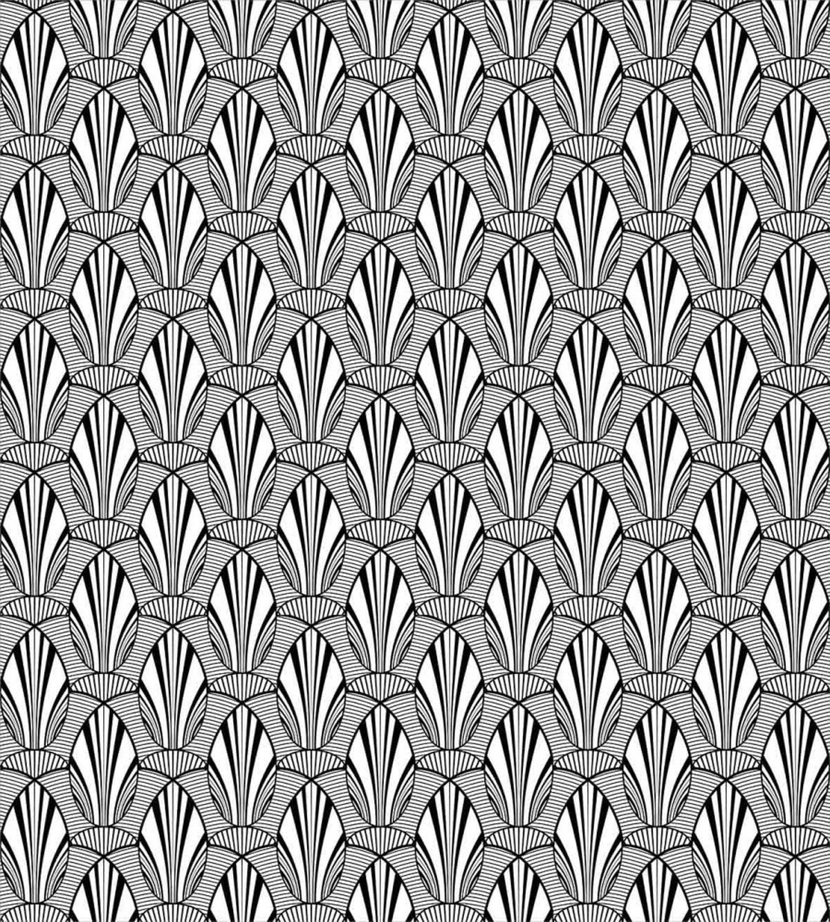 Monochrome Line Art — Pattern