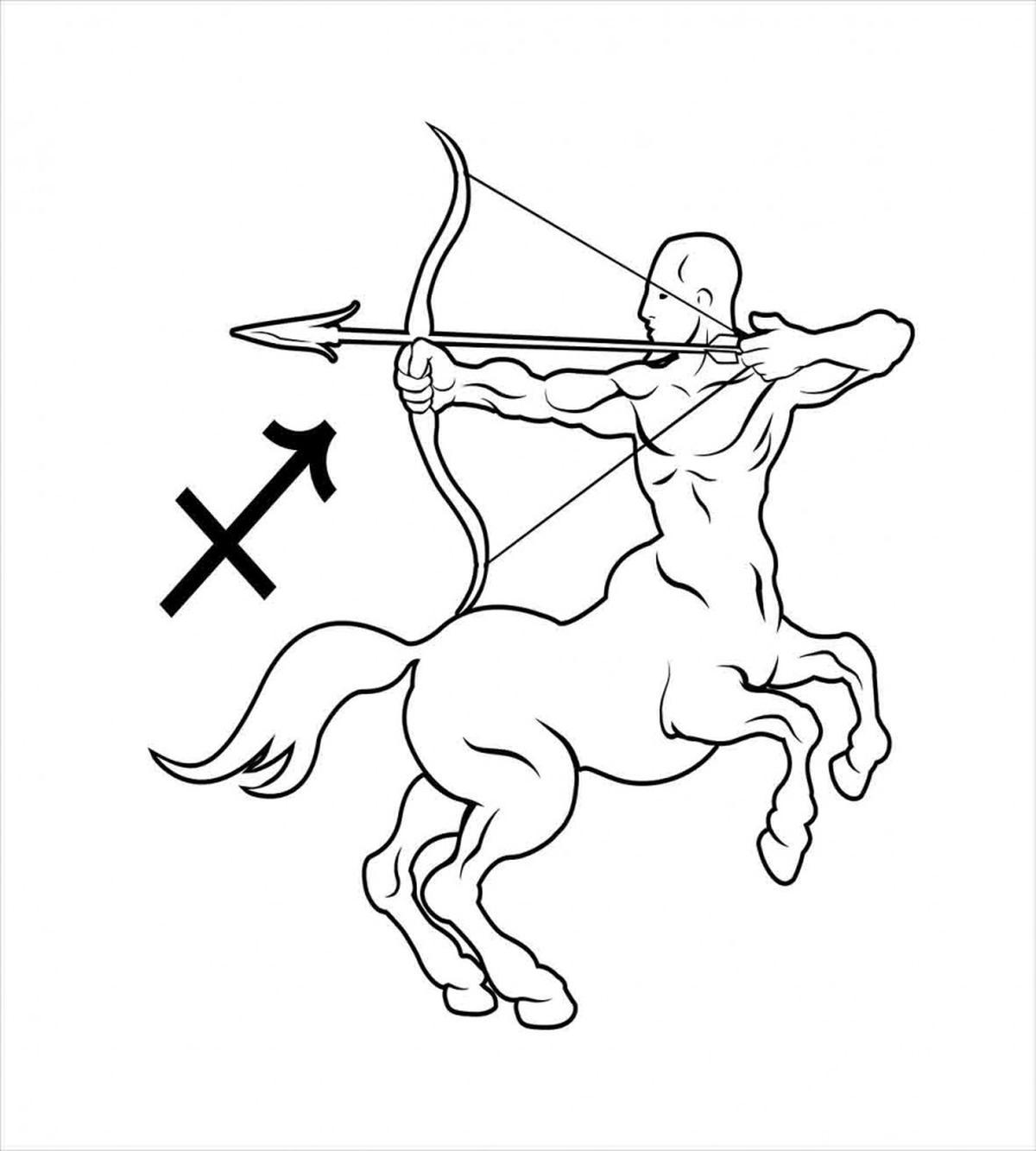 Centaur with Bow — Pattern