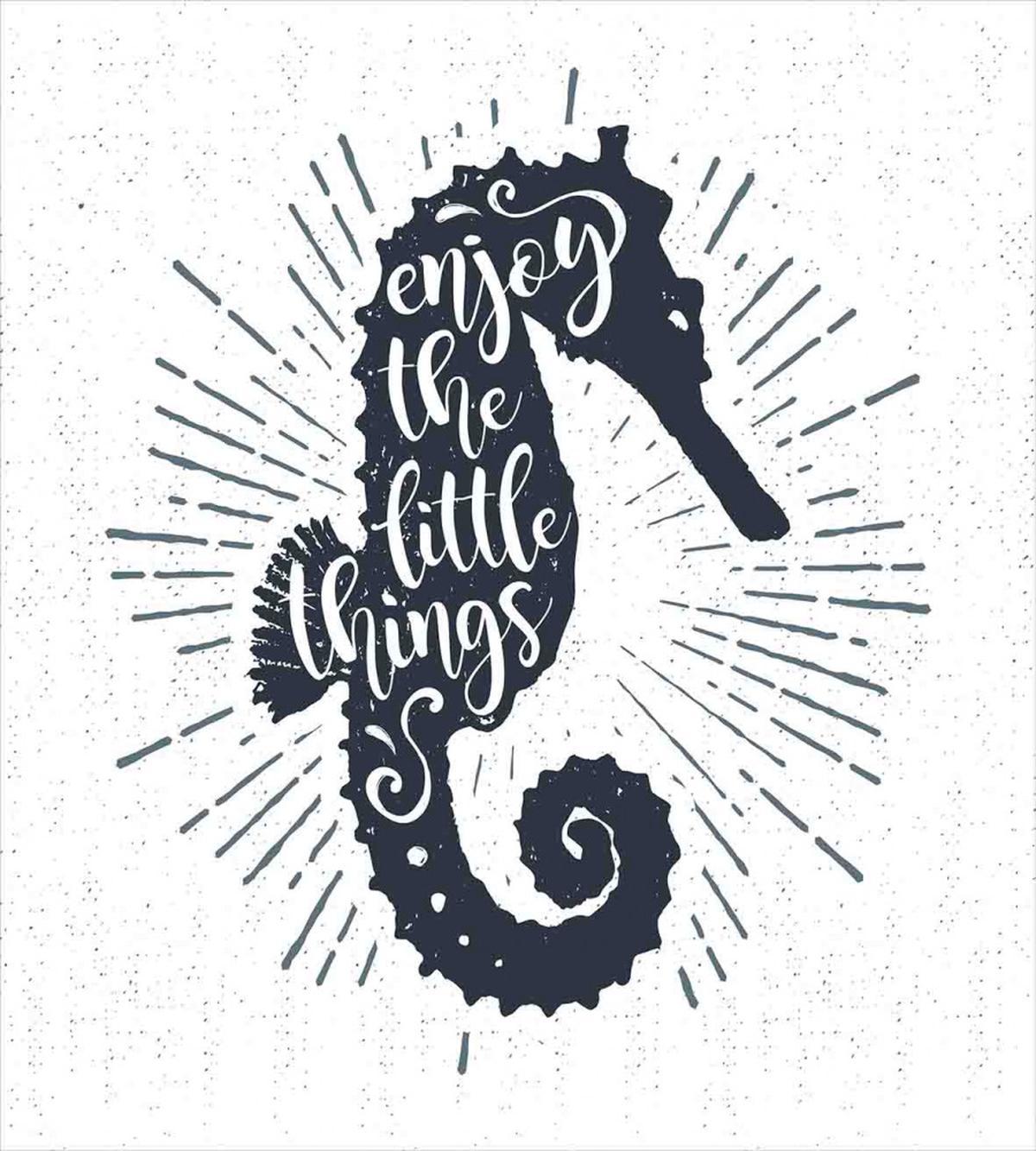 Uplifting Phrase Seahorse — Pattern
