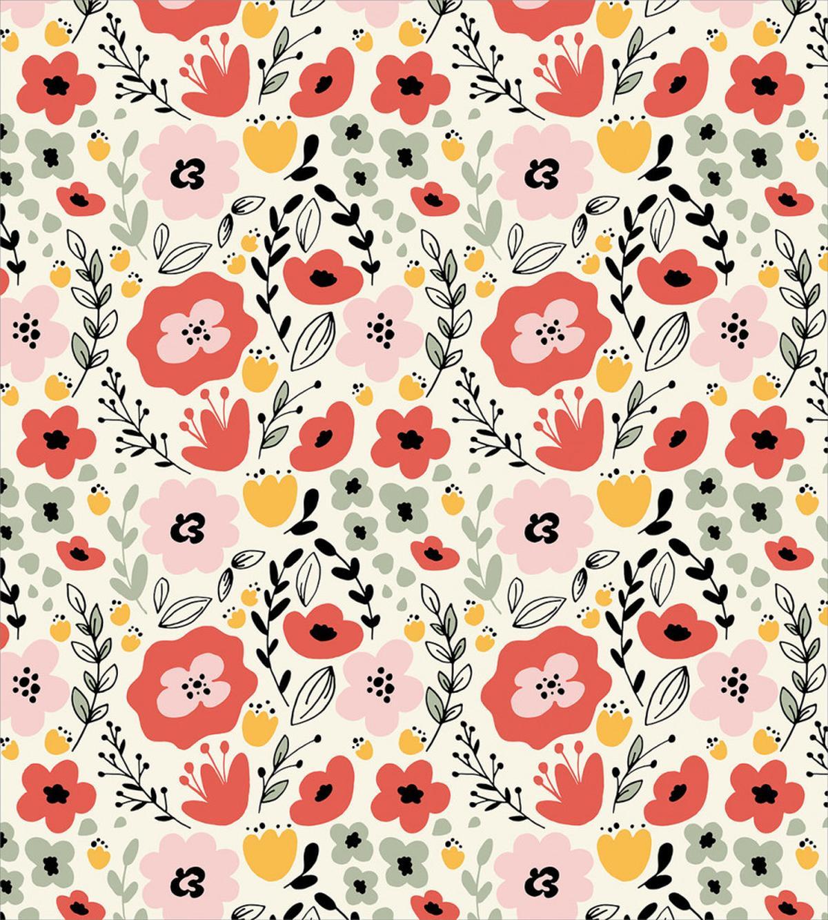 Flowers Herbs and Leaves — Pattern