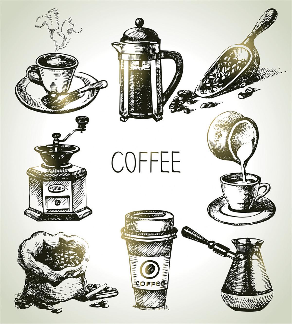Brewing Equipment Doodle — Pattern