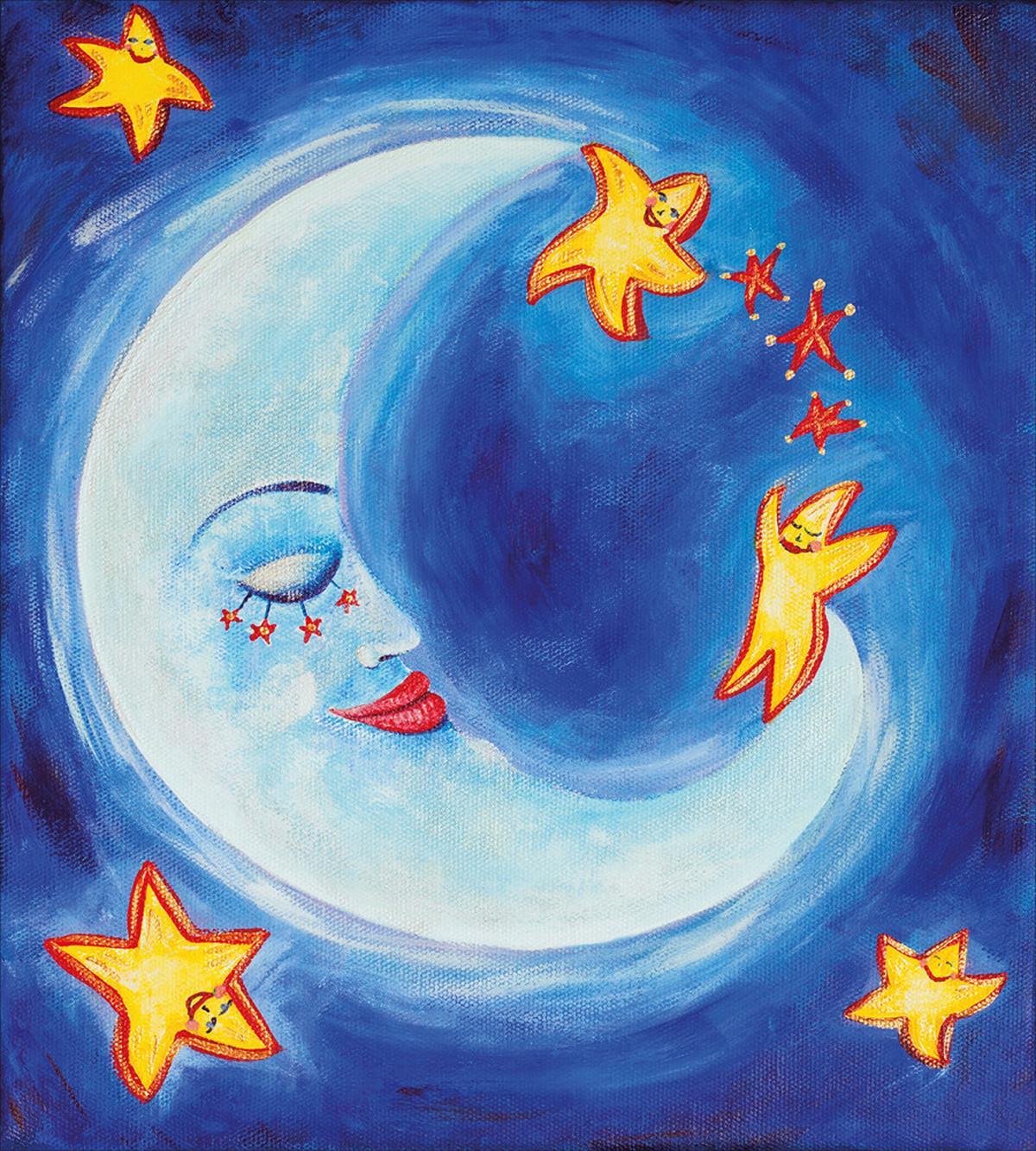 Cartoon Vibrant Star Dance — Pattern