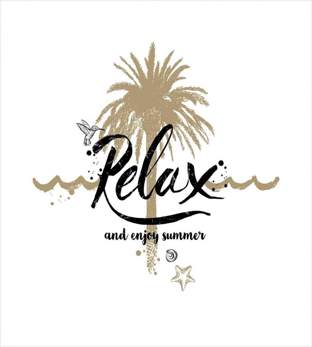 Tropical Enjoy Summer Text — Pattern