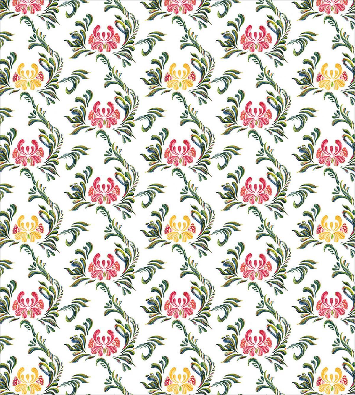 Leafy Flourishes Ornaments — Pattern