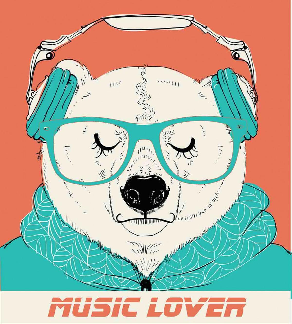 Music Lover Animal — Pattern