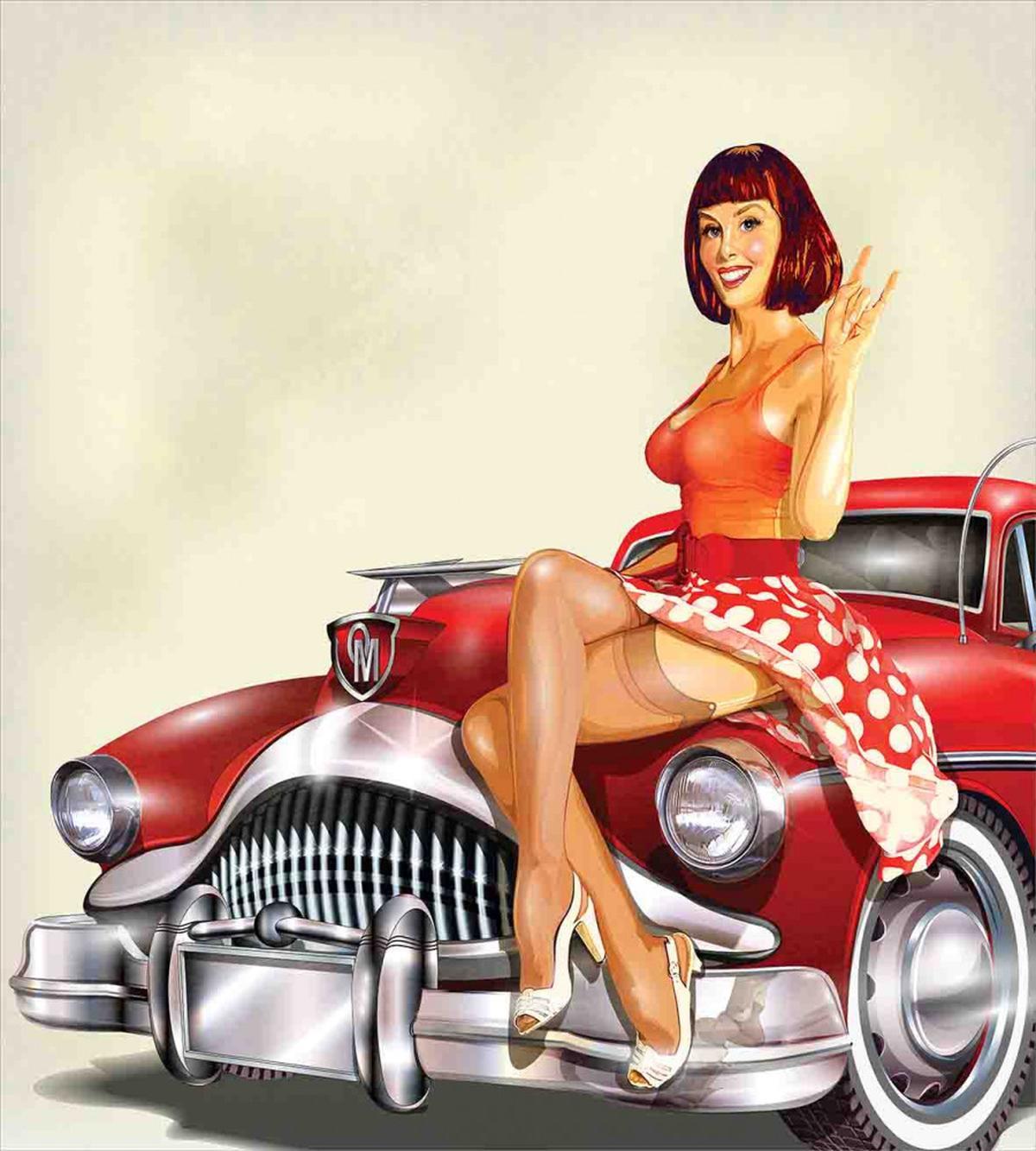 Classic Retro Car — Pattern