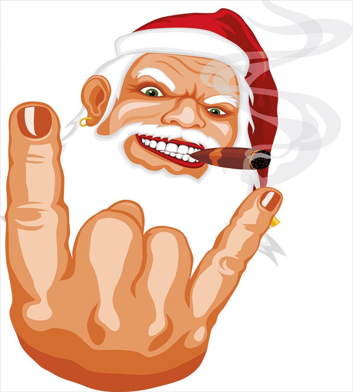 Rocker Santa Claus — Pattern