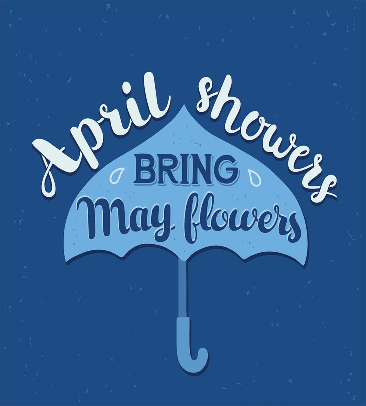 Umbrella Words April and May — Pattern