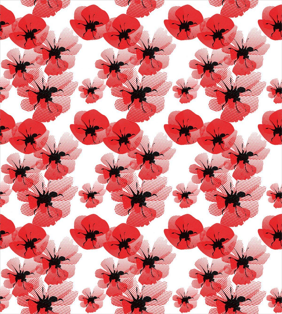 Poppies Vibrant Colors — Pattern