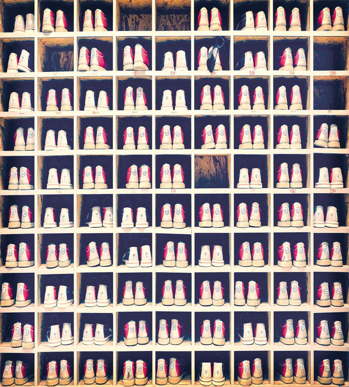 Shoes in Racks — Pattern