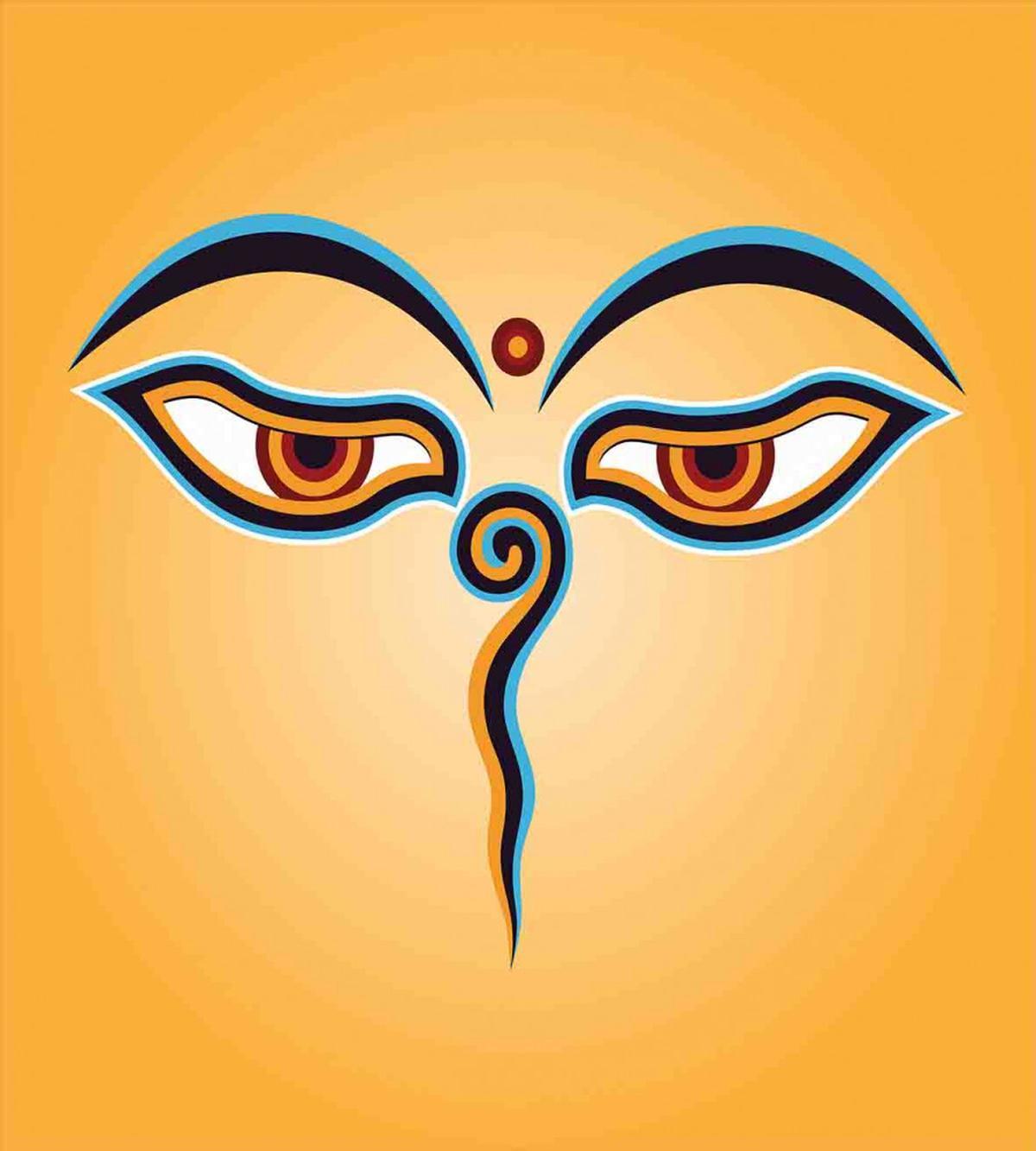 Ancient Figure with Eyes — Pattern