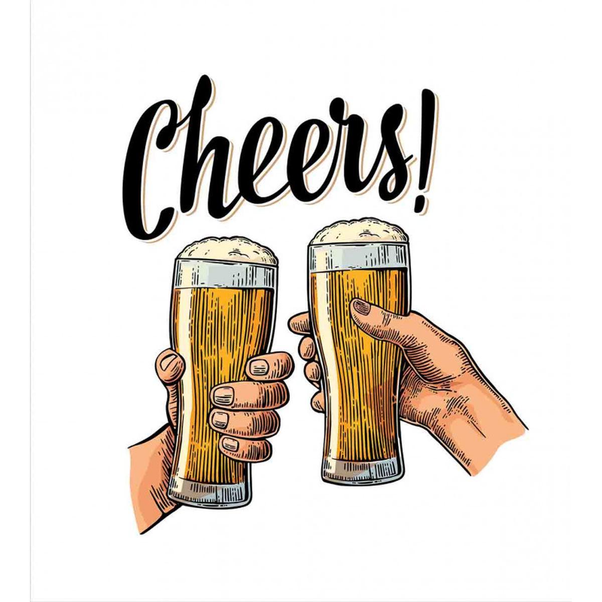 2 Hands Beer Cheers — Pattern