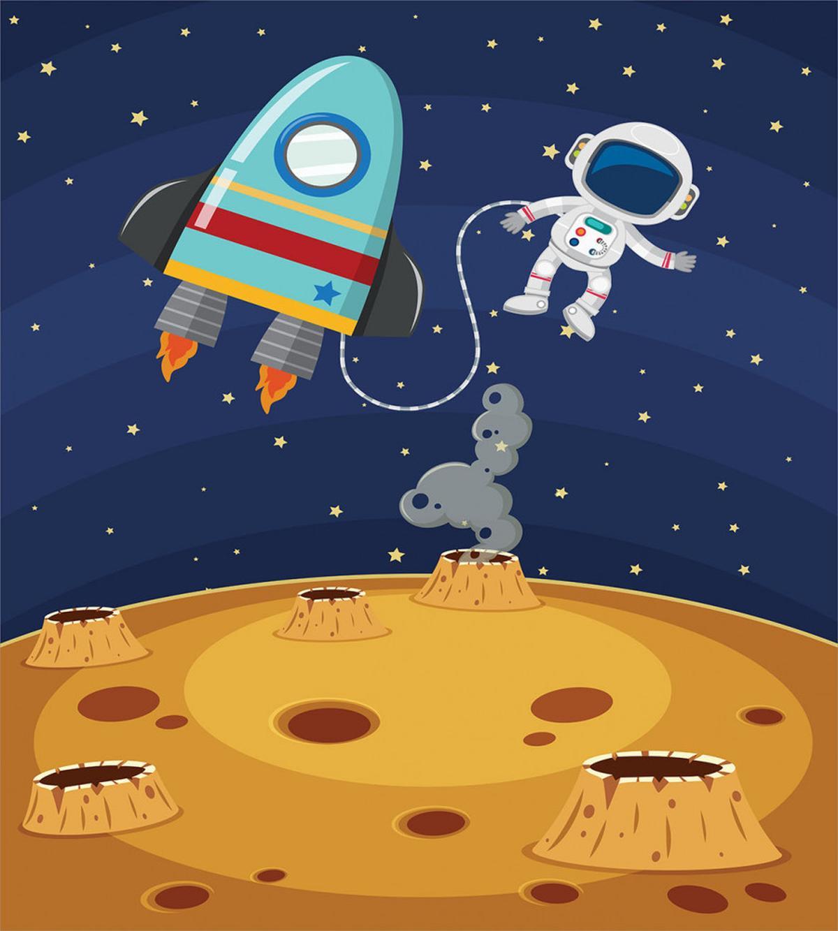 Cartoon Design Space Theme — Pattern