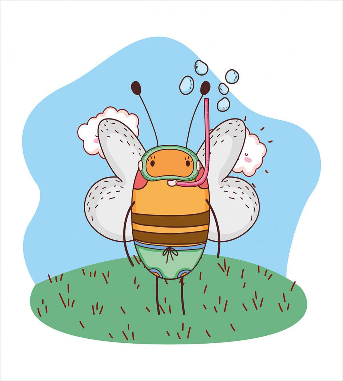Character with Snorkel — Pattern