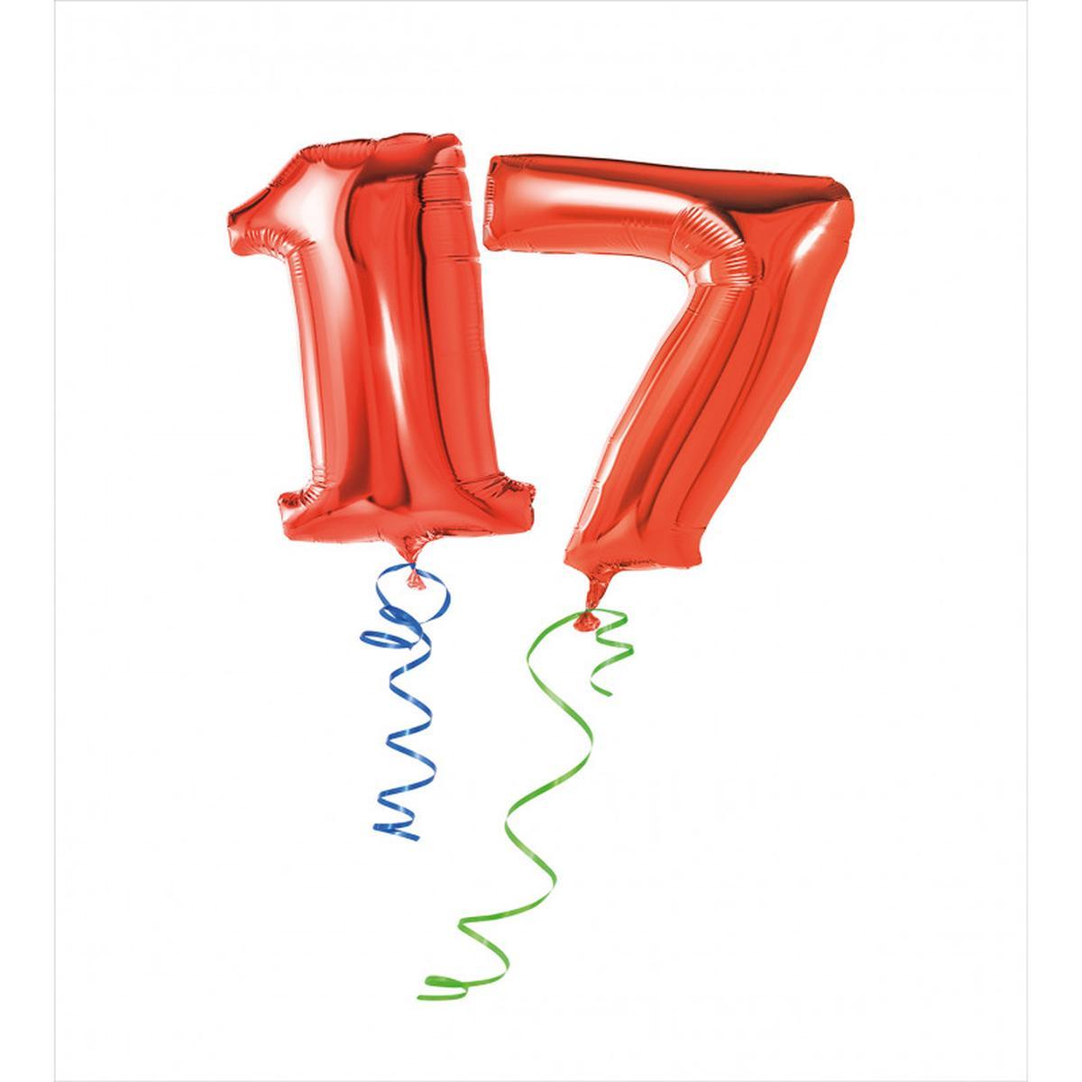 17 Party Red Balloons — Pattern