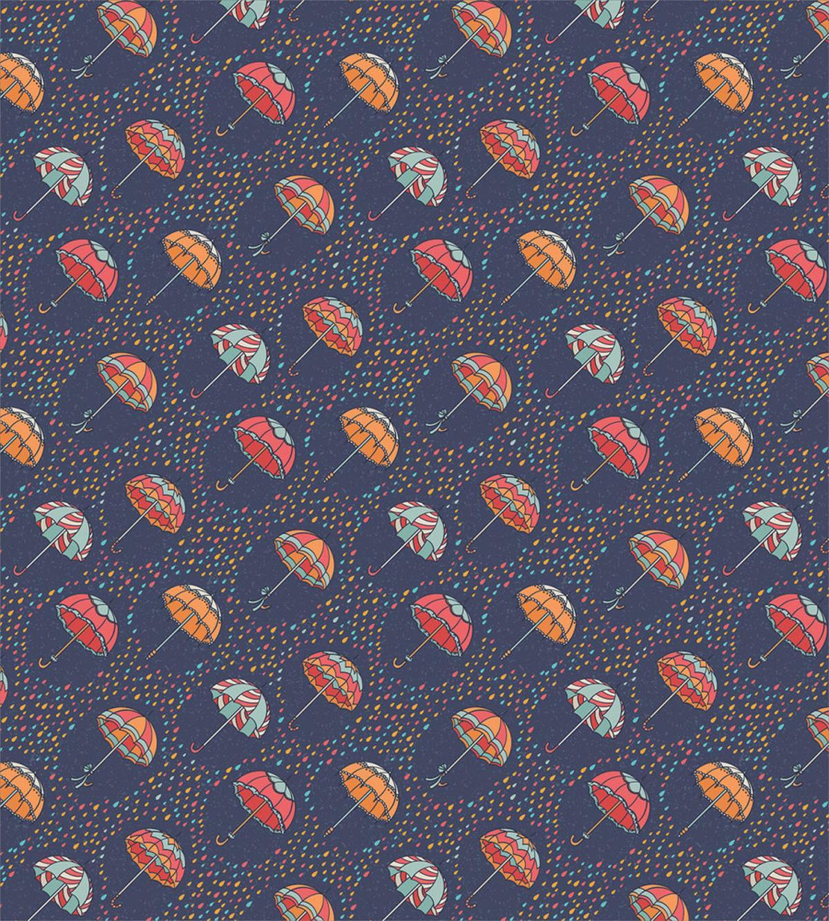 Drops Diagonal Umbrellas Style — Pattern