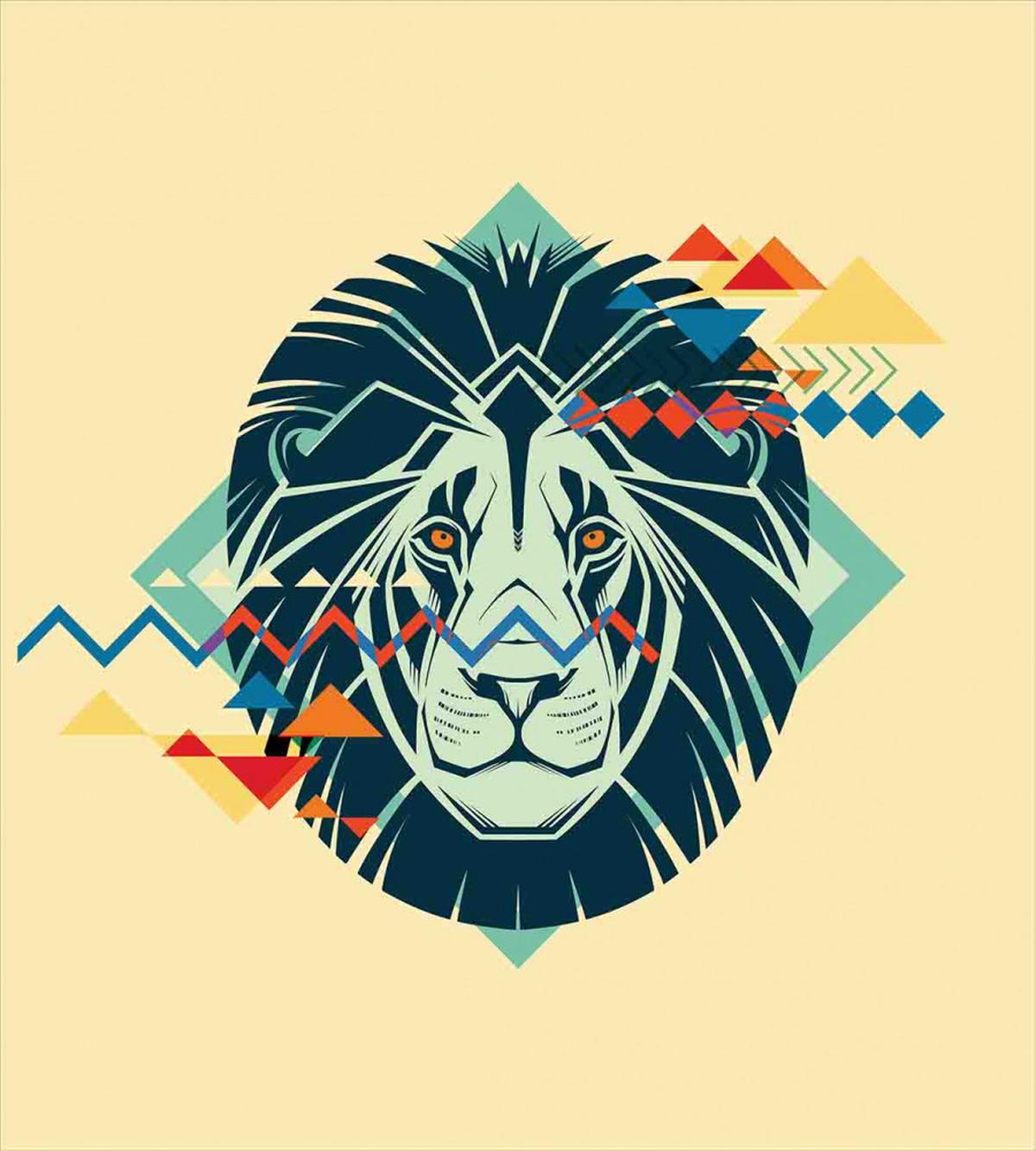 Modern Animal Portrait — Pattern