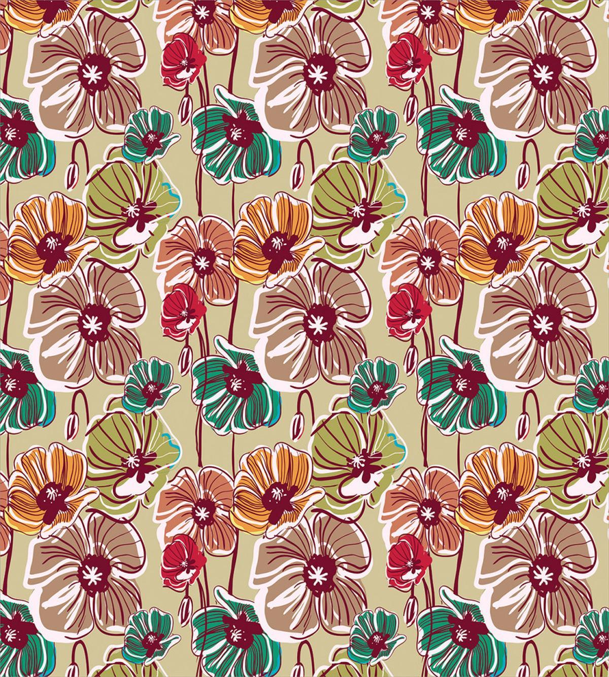 Colorful Poppies — Pattern