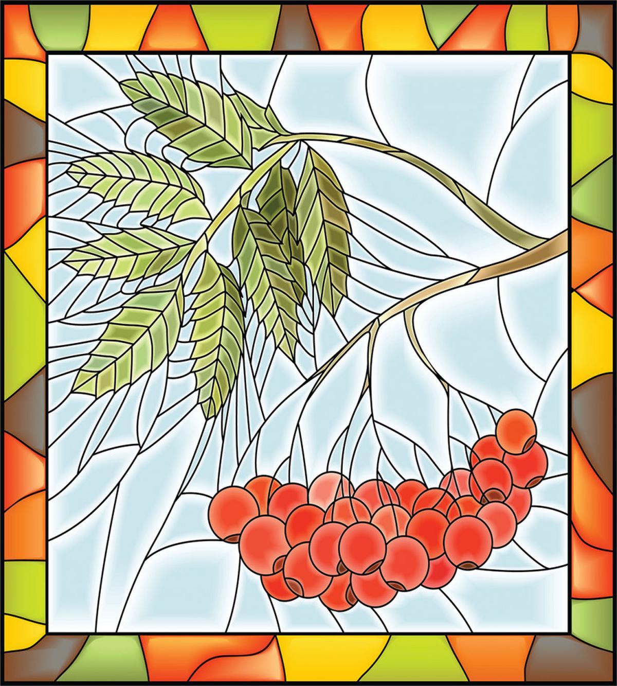 Rowan Branch Motif — Pattern