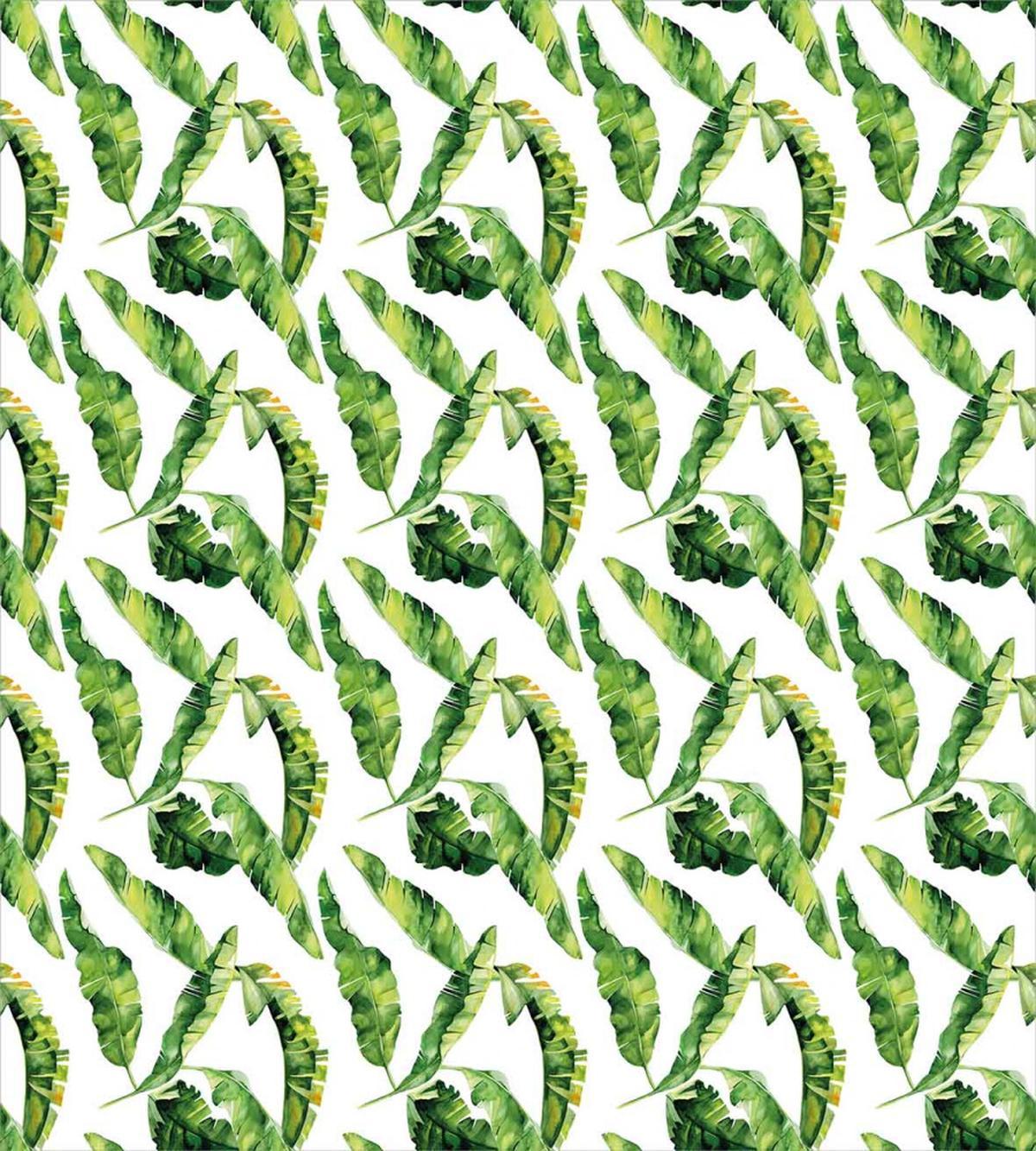 Watercolor Summer Leaves — Pattern