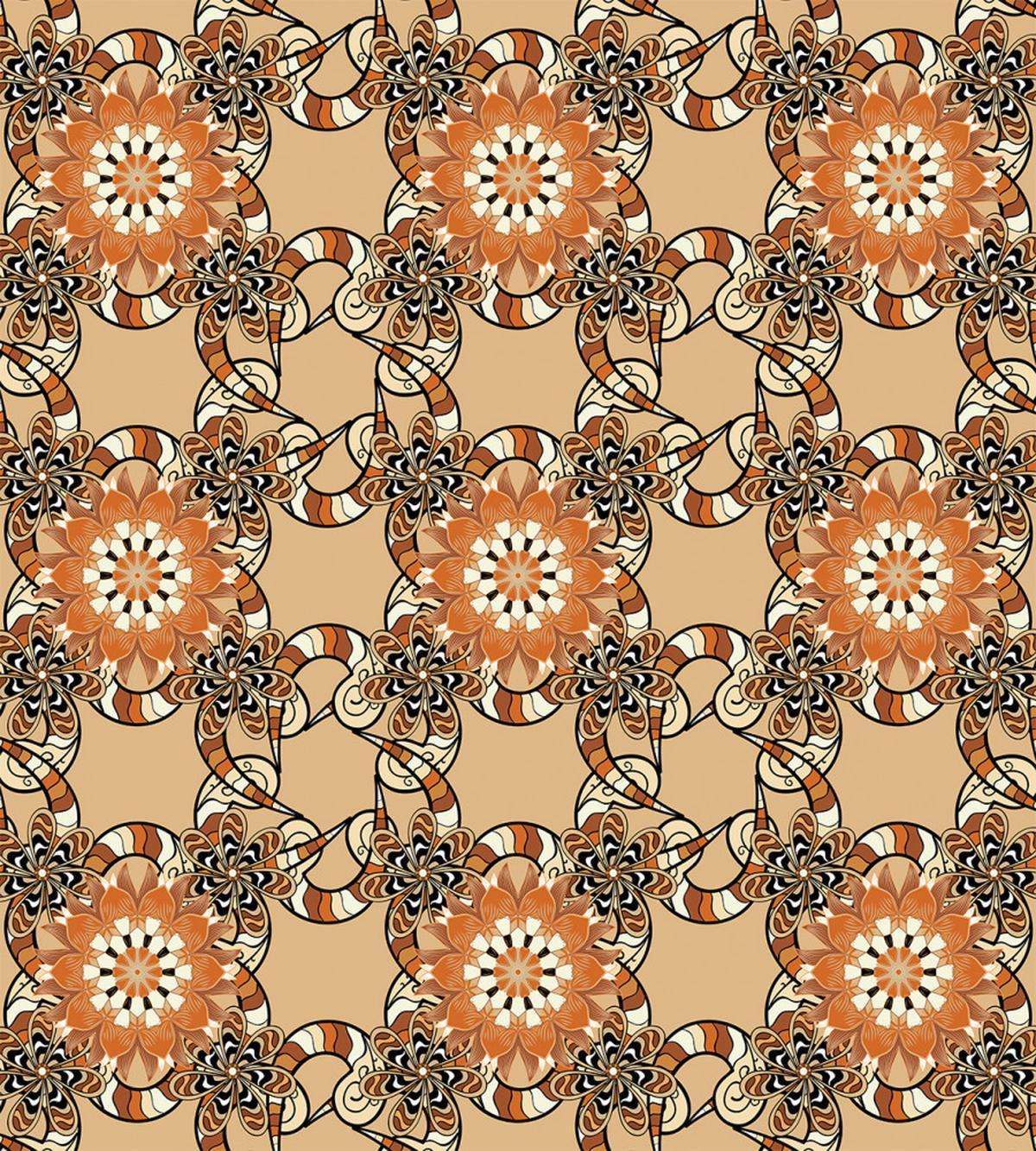 Floral Oriental Art — Pattern