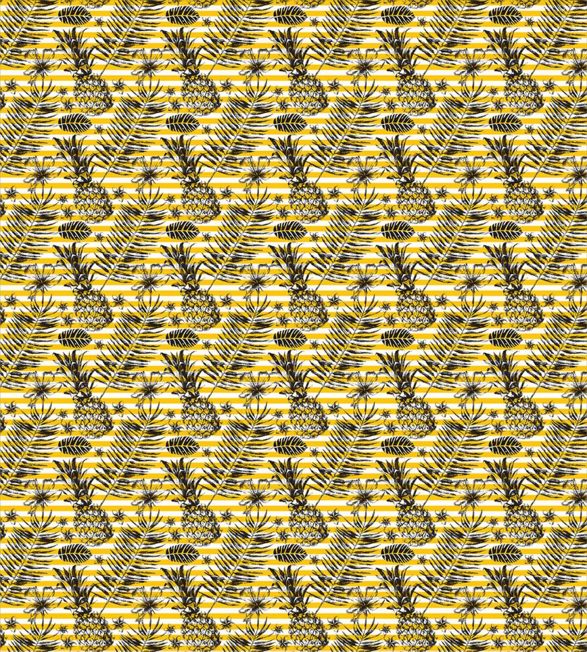 Pineapples Flowers Palms — Pattern