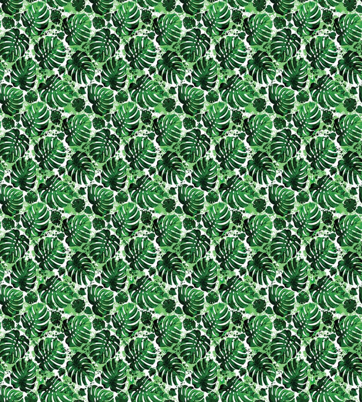 Splashed Monstera Leaves — Pattern