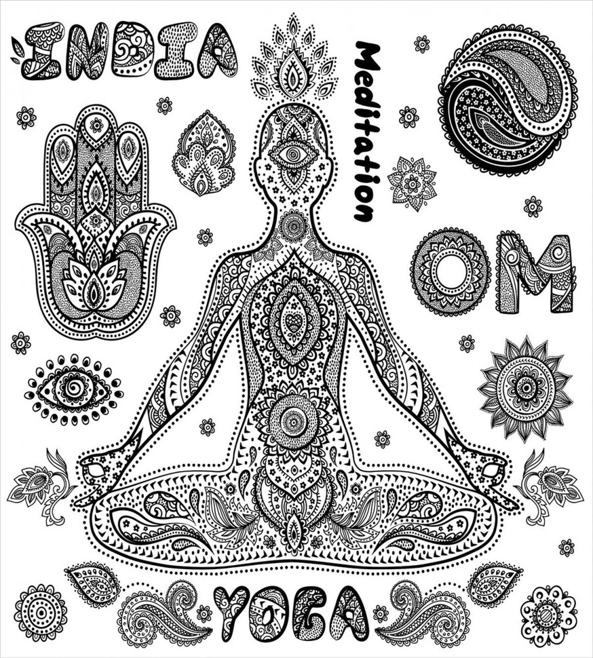 Ornate Hamsa Hand — Pattern