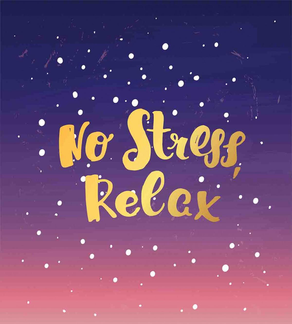 Typographic No Stress Relax — Pattern