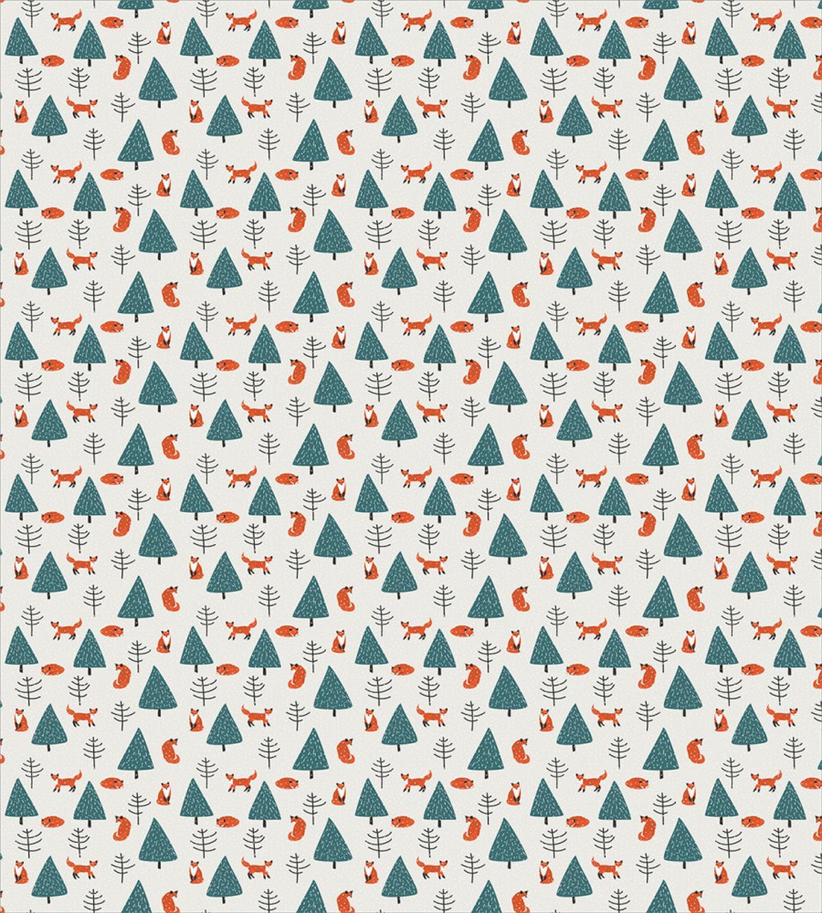 Snowy Winter Day in Forest — Pattern