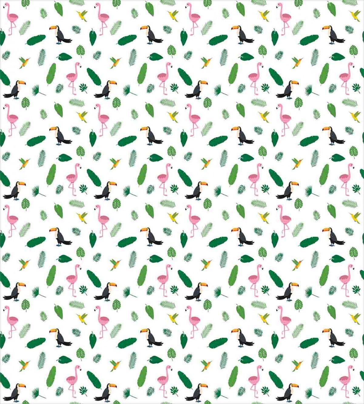 Flamingos Toucans Birds — Pattern