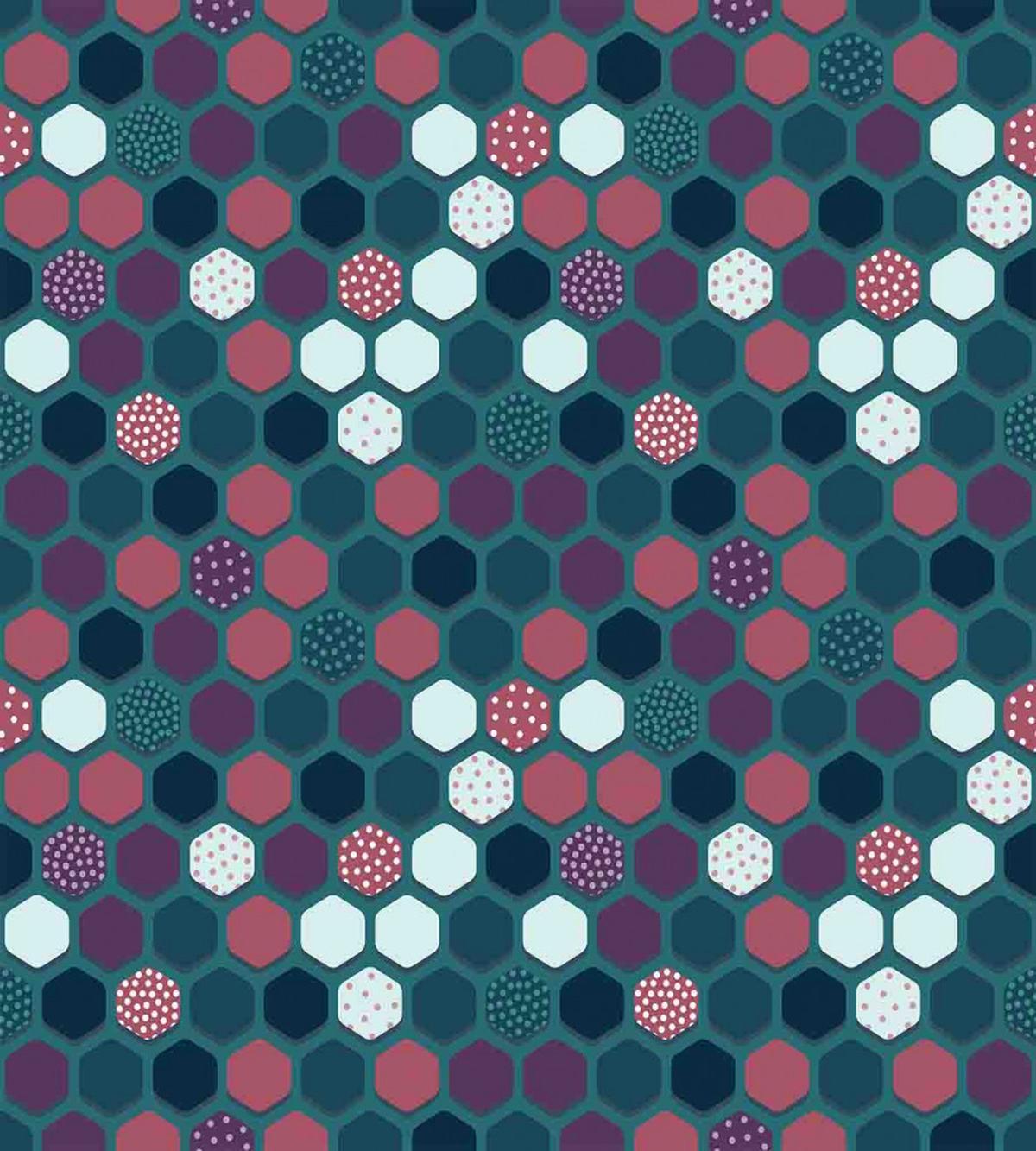 Vibrant Hexagon Shapes — Pattern