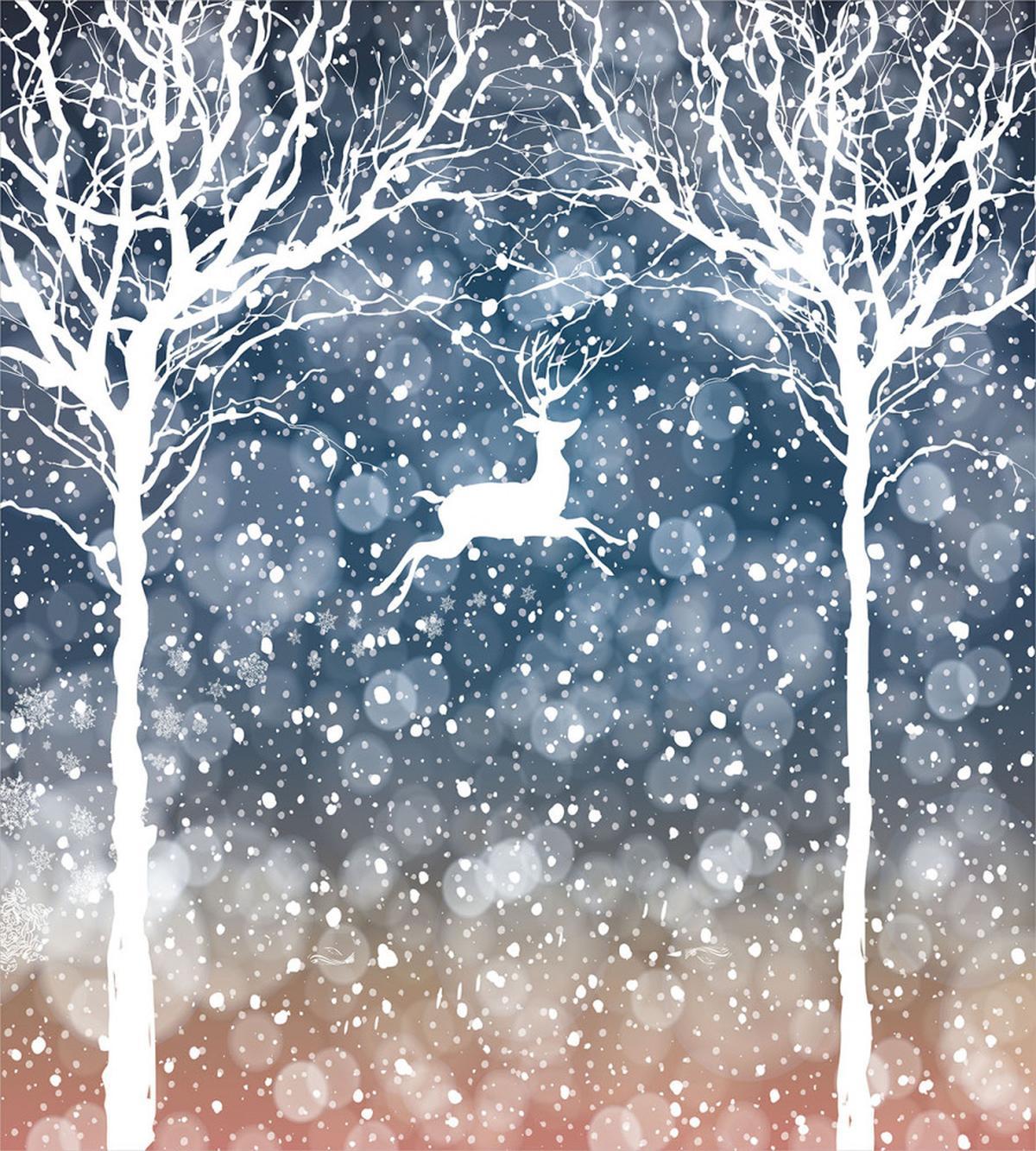 Flying Deer Ombre Snow — Pattern