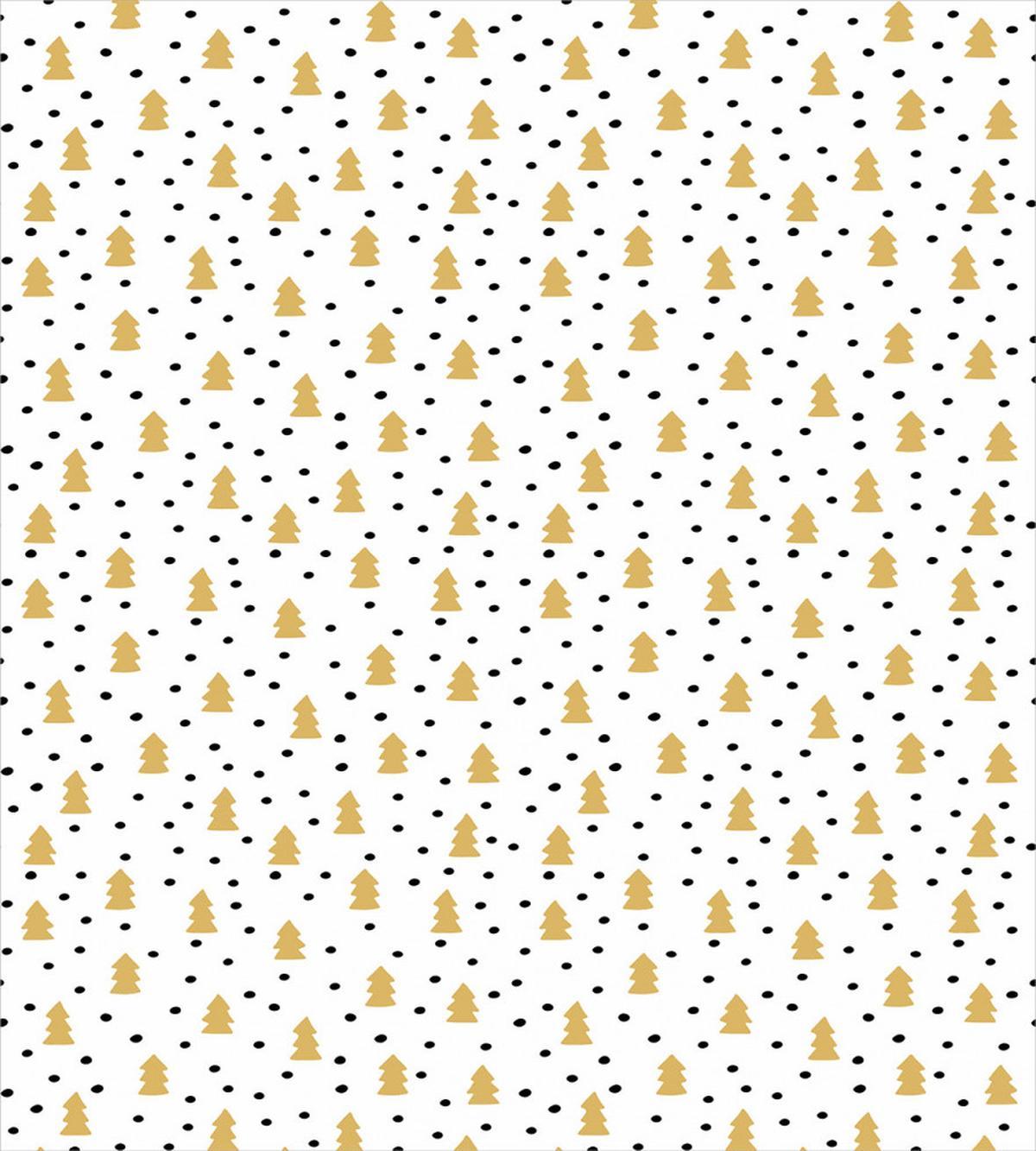 Pine Trees Black Dots — Pattern