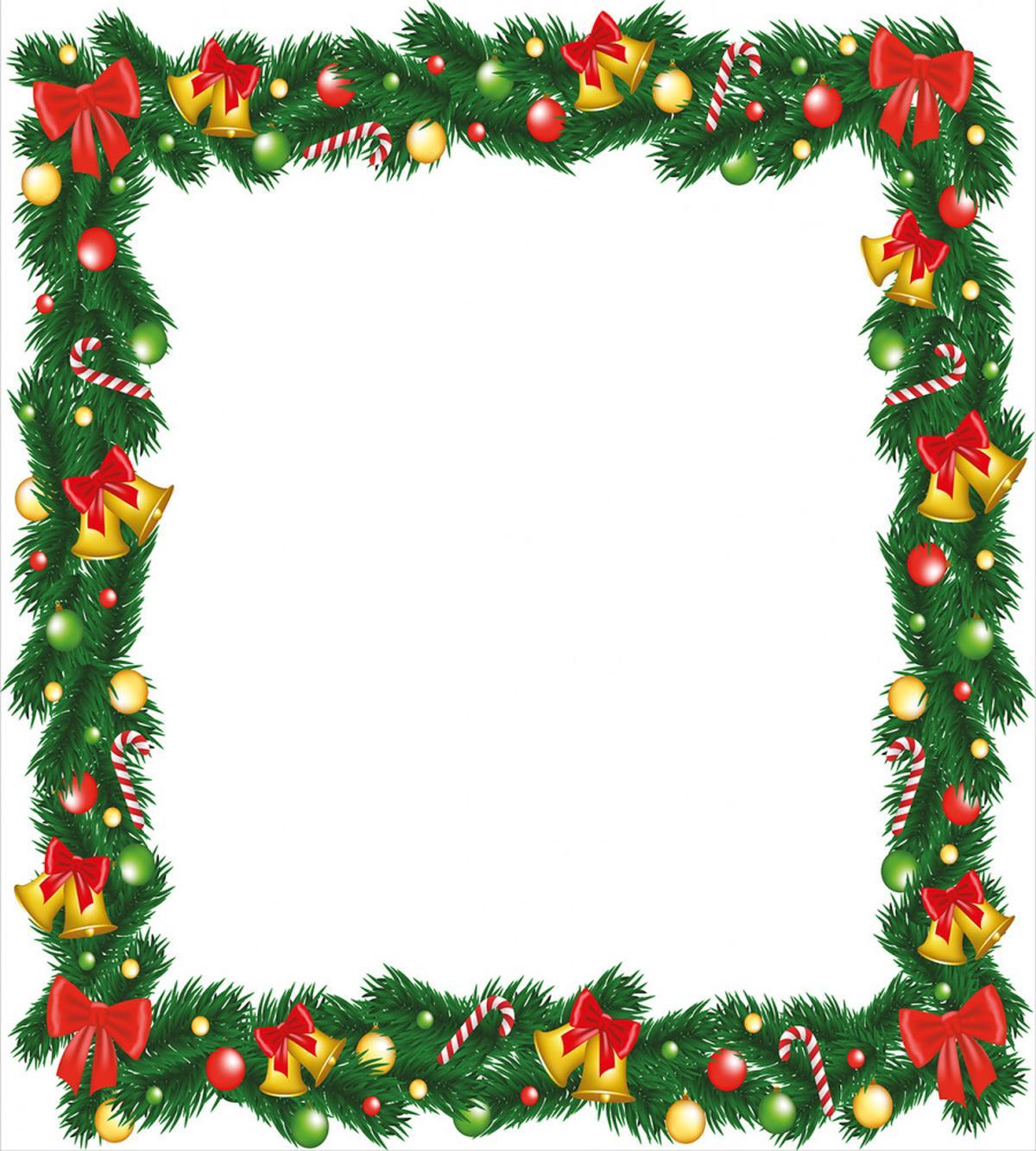 Garland with Ornaments — Pattern