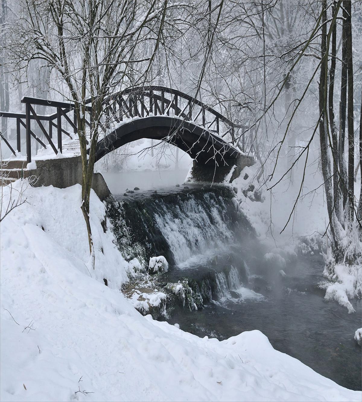 Wooden Bridge Cold River — Pattern
