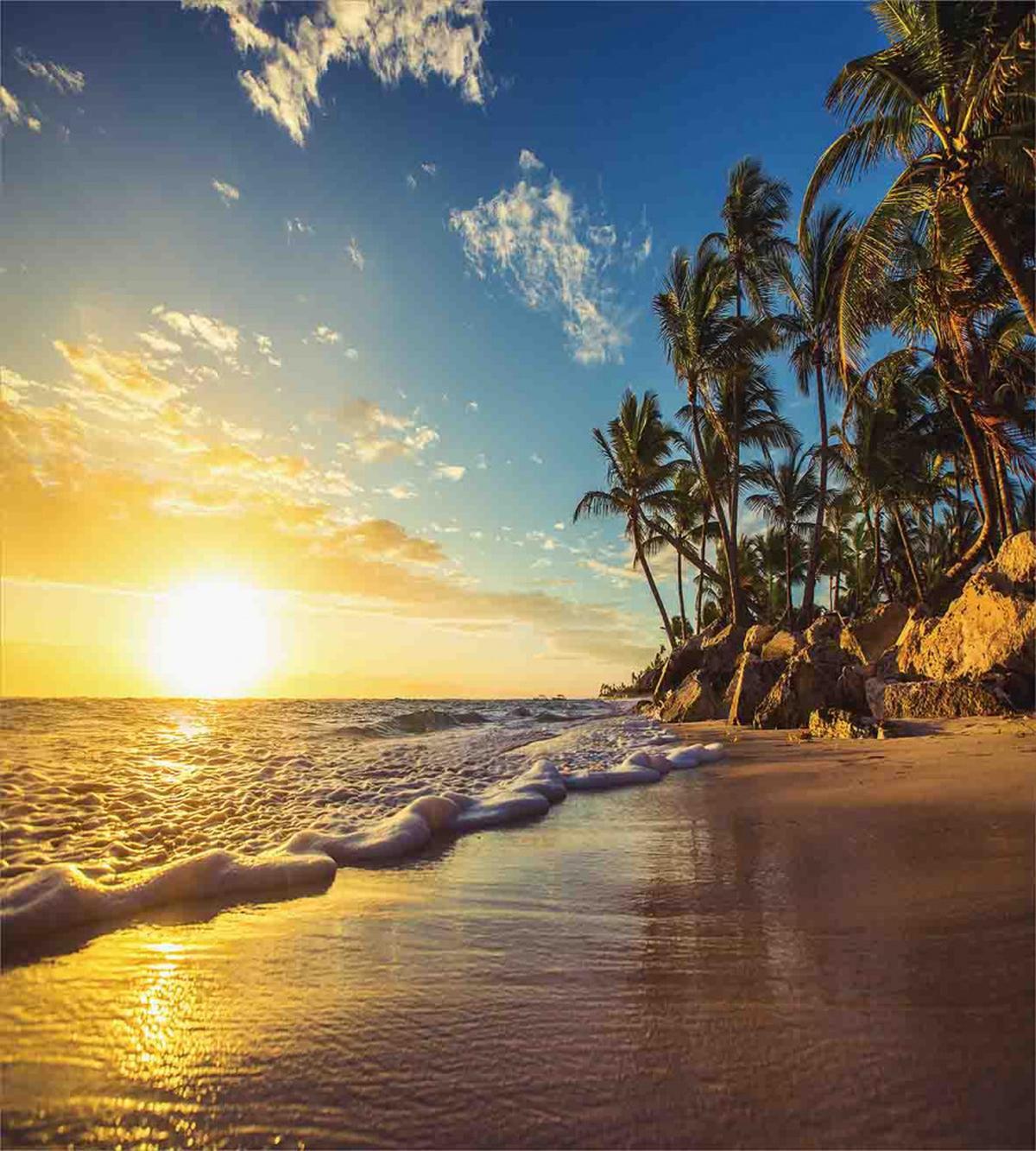Exotic Beach Sunset — Pattern