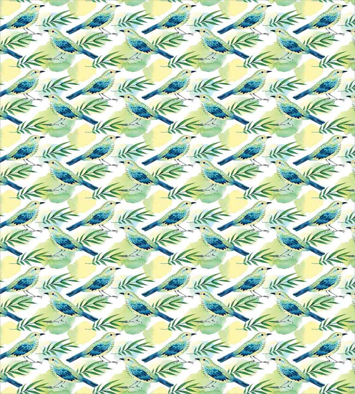 Watercolored Sparrow — Pattern