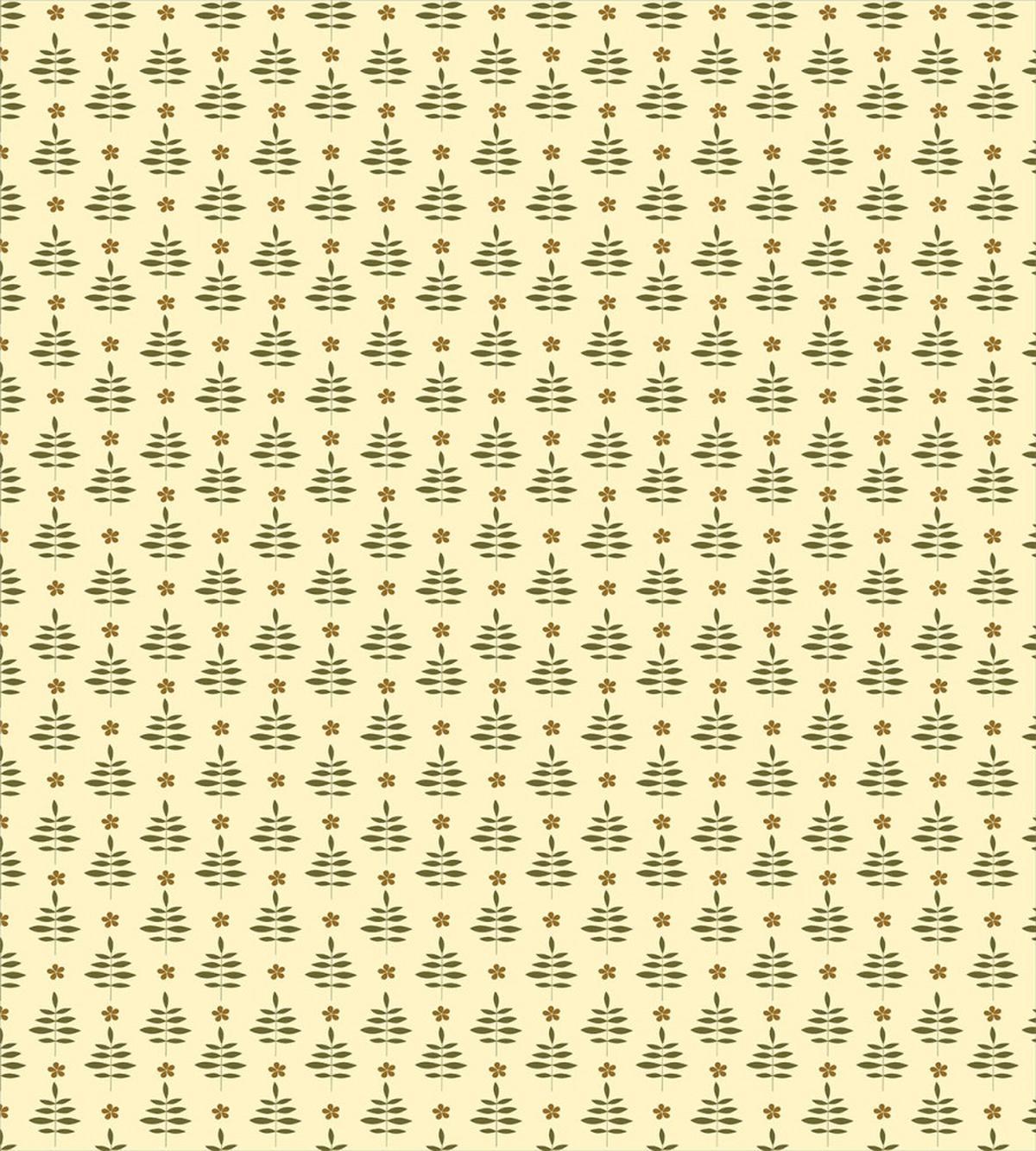 Foliage Leaves with Blossoms — Pattern